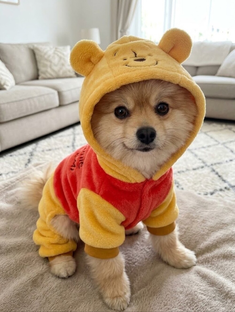 Disney's Winnie The Pooh Pet Hoodie Primark